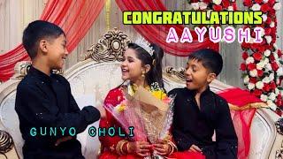Congratulations Aayushi || Gunyo Choli