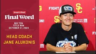 USC Women's Soccer HC Jane Alukonis on Trojans' Big Ten Title Win, Defeating UCLA