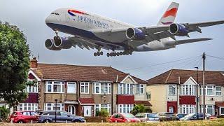 35 BIG PLANE TAKEOFFS and LANDINGS from UP CLOSE | London Heathrow Plane Spotting [LHR/EGLL]