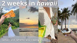 hawaii (oahu) travel vlog: beach, sunsets, botanical gardens + spending time alone