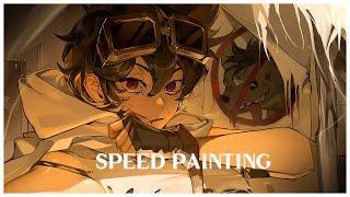 [OC]풀일러스트 채색과정 SPEED PAINTING (커스텀 브러쉬 + 멤버십 7월 리워드)