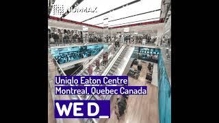 LED Displays at Uniqlo Store at the Eaton Centre Montreal  #digitalsignage #retail #shopping