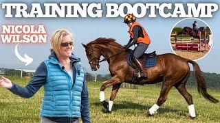 Training Bootcamp with Nicola Wilson! - Staying at a 5* Rider's Yard - Eventing Practice - SJ & XC