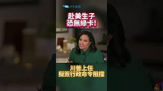 赴美生子恐無綠卡! 川普上任 擬簽行政命令阻擋 #shorts