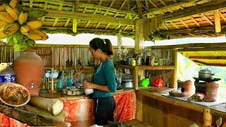 Simple Filipino Meal "Labong & Bananacue" | Farm life Philippines