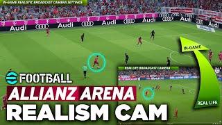 eFootball™ Realism Cam - Bayern Munich vs Barcelona at the Allianz Arena [4K]