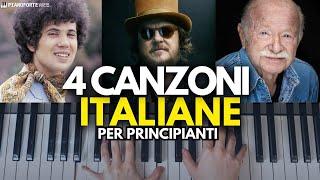 4 Canzoni Italiane al Pianoforte per Principianti 