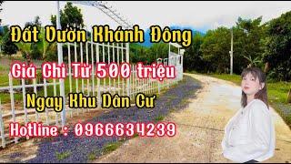 Bán đất vườn xã Khánh Đông huyện Khánh Vĩnh| Nhà Đất Khánh Hoà Giá Chỉ 500 Triệu