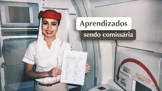 Meus MAIORES aprendizados sendo comissária de voo
