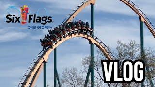 A Very Cold Day at Six Flags Over Georgia March 2023 Vlog