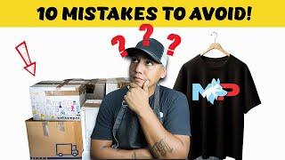 10 Things I Wish I Knew Before I Started Printing T-SHIRTS!