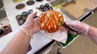 POV: Buffalo Chicken Pizza at Subway