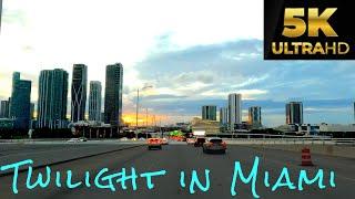 Twilight Drive in Miami - 5K Dash Tour