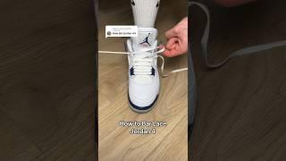 Jordan 4 Bar Lacing Tutorial with Strapz Laces️‍ #sneakers #tutorial #jordans