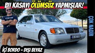 ÇOK NADİR | Mercedes W140 300SEL | İçi Bordo Dışı Beyaz ve Bu Kondisyonda