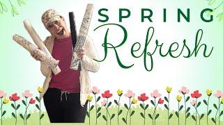 EASY WALLPAPER from AmazonFresh Paint and Spring Refresh #spring #springdecorideas #diy #walldecor