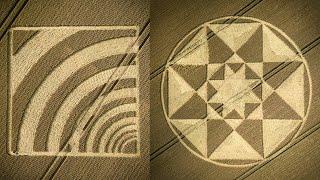 Double Crop Circle | North Winchester, Hampshire | 4 July 2023 | Crop Circles From The Air