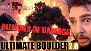 BILLIONS OF DAMAGE... ULTIMATE BOULDER 2.0 (S+ Tier) Strongest Druid Build! Diablo 4 - Season 5