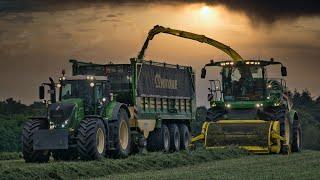 Lohnunternehmen Blunk bei der Grassilage / Fendt 1050 am Silo