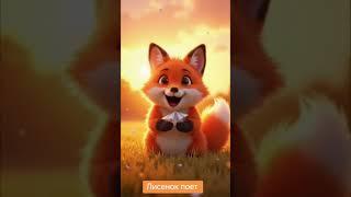 Лисенок поет песню, рыжый лис #лисенок #лис #cute #funny #shorts #short #shortvideo #shortsvideo