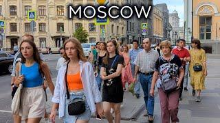 Return to happy Moscow summer! Relaxing walk in the center of the Russian capital