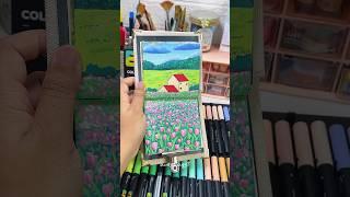 The Bloom of Peace - Acrylic Marker #acrylicmarker #drawing #painting #art #drawwithme #artprocess