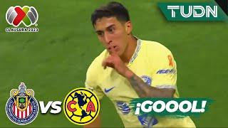 ¡Recorte y GOLAZO! Zendejas SILENCIA al Estadio | Chivas 0-1 América | CL2023 - Semis | TUDN