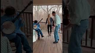 This is my friend Daniel Rothwell on banjo 🪕 and his grandfather Thomas Maupin  #oldtime #banjo
