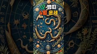 뱀띠 4월 운세