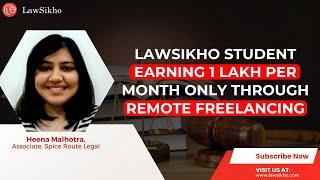 LawSikho Student Earing 1 Lakh Per Month By Freelancing | LawSikho | Abhyuday Agarwal