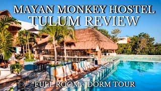 WHERE TO STAY IN TULUM MEXICO! Mayan Monkey Hostel Review & Room Tour