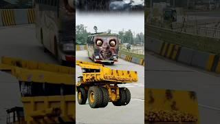 Massive Mixer Truck & Container Trucks Accidentally!! A Visual Feast