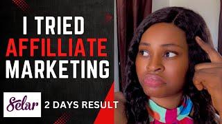 I TRIED MAKING MONEY THROUGH AFFILIATE MARKETING (CRAZY RESULT) IT WORKED?