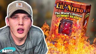 Eating The World’s Hottest Gummy Bear! (9 Million Scoville) | Lil’ Nitro Challenge