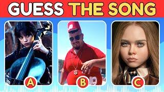 Guess The SONG | Favorite YouTubers And Singers! Dom Dom Yes Yes, Wednesday, M3GAN, Olivia Rodrigo!