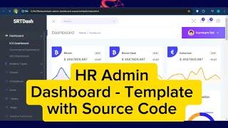 HR Admin Dashboard -  Template with Source Code