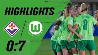 Kantersieg in Florenz | UWCL | Highlights | ACF Fiorentina - VfL Wolfsburg