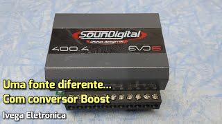 400.4 EVO6 Soundigital, em curto, análise da fonte.