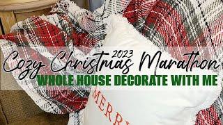 COZY CHRISTMAS DECORATING MARATHON / WHOLE HOUSE DECORATE WITH ME / ROBIN LANE LOWE