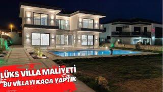 Lüks Villa Maliyeti | Bu Villa Kaça Yapıldı | 700 m2 Arsa İçinde 210 m2 Oturumlu