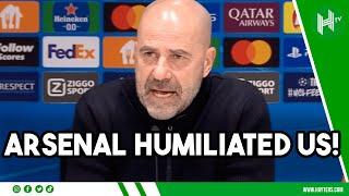 Arsenal HUMILIATED us! PSV boss Peter Bosz | PSV 1-7 Arsenal