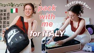 pack with me for italy! *overpacker edition*