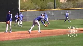 Javy Baez Fielding Practice, Batting and Pitching