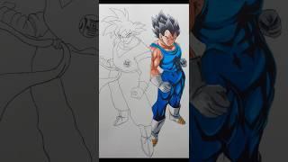 Goku x Vegeta Drawing#animeart #goku  #vegeta #dragonball  #shorts #ytshorts