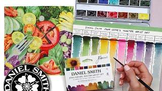 Trying out the Daniel Smith Jean Haines Master Artist Watercolor Set