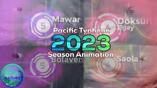 2023 Pacific Typhoon Season Animation