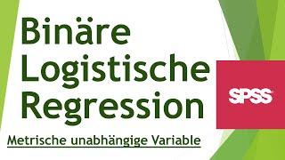 Binär logistische Regression in SPSS - metrischer Prädiktor - Daten analysieren in SPSS (103)