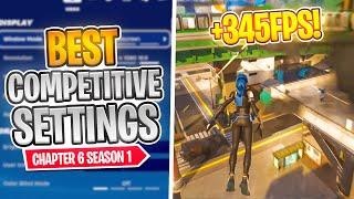 The BEST Competitive Settings in Fortnite Chapter 6!  (FPS BOOST & Less Input Delay)