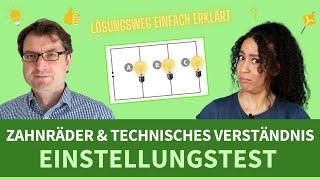 Zahnräder & Technisches Verständnis | Einstellungstest trainieren #einstellungstest #lernen