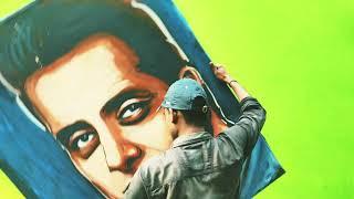 Live painting of Real Hero sonu sood . By Ajmer Alam